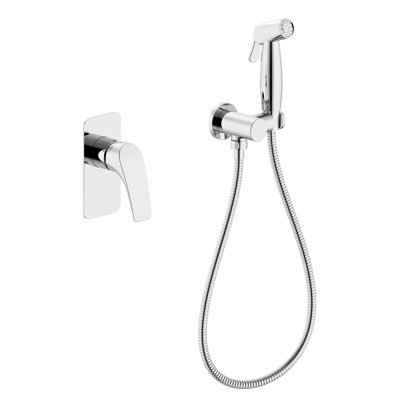 ORLANDO набір гігієнічний (змішувач прихованого монтажу з гігієнічним душем), cromo, фото 1