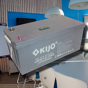 Акумуляторна батарея Kijo JDG 12v 200A GEL (2,4 кВт*год)