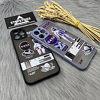 Чехол матовый Nasa Space для Iphone 12 Pro Max противоударный з защитой камеры прозрачный soft touch