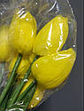 Тюльпан штучний 1шт. Колір Жовтий, фото 5