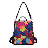 Рюкзак сумка антивор жіночий міський Ексклюзив кольоровий Код 10-0105, фото 3