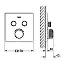 GROHTHERM SmartControl термостат для душу, зовнішня частина, на 2 споживачі, фото 2
