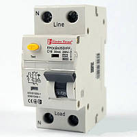 Диференціальний автомат  25 A 1p+N (2 модулі) 230-240 В 6 кА