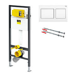 Комплект інсталяції для унітаза Prevista Dry 771973 (3 в 1), клавіша 773250