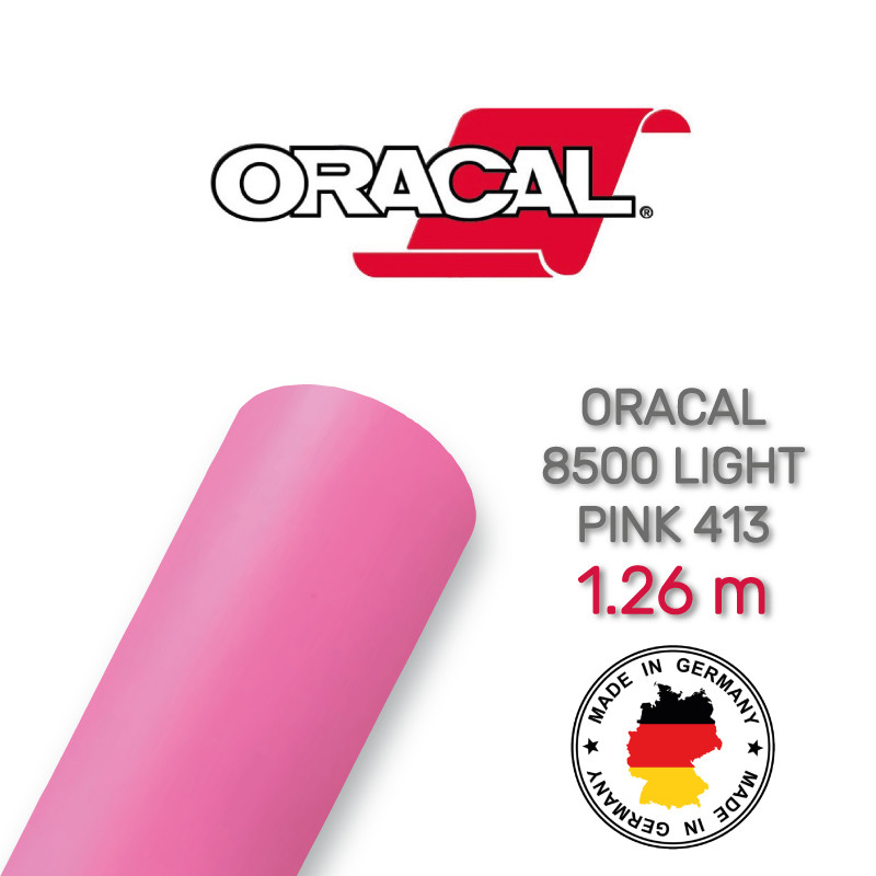 Oracal 8500 Light Pink 413 1.26 м (Світлорозсіювальна світло-рожева плівка)