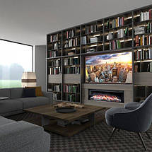 Вбудовуваний широкий електрокамін обігрівач з пультом BONFIRE Sapfire 57L (зі звуком), фото 3