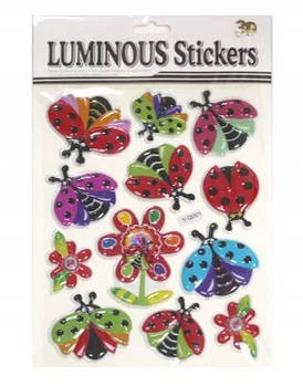 Наклейка пластикова рельєфна флуоресцентна Сонечко Y-Q001 G-Rich