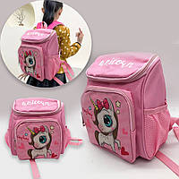 Дошкольный рюкзак для девочки Розовый, Unicorn / Детский рюкзак в садик / Рюкзаки для детей