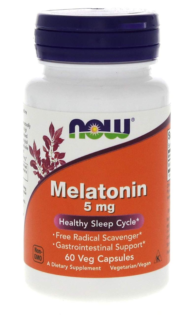 Мелатонін Now Foods - Melatonin 5 mg - 60 капс