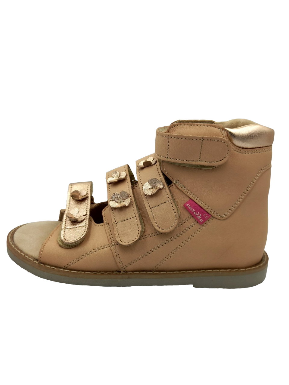 Ортопедичні босоніжки для дітей Aurelka 1003/12 бежеві, фото 1