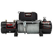 Лебідка електрична для автомобіля позашляховика джипа X-BULL 12000LBS зі сталевим тросом