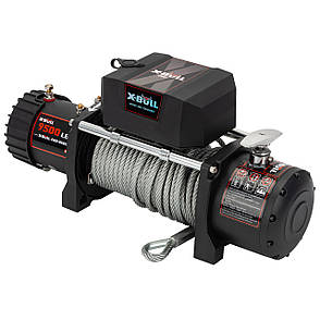 Електрична лебідка для автомобіля позашляховика джипа X-BULL 9500 LBS зі сталевим тросом, фото 2