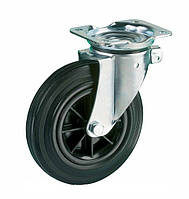 Колесо поворотне 200 мм (поліпропілен/гума)