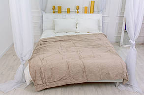 Флісовий плед 1006 Damask Creamy Mirson 180х200 см