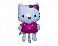 Фольгированный Шар-Фигура "Hello Kitty в малиновом" 70см*114см