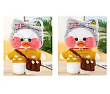 Утка, качка дитяча м'яка іграшка Лалаfan Tik-Tok, з пов'язкою на голову, фото 9