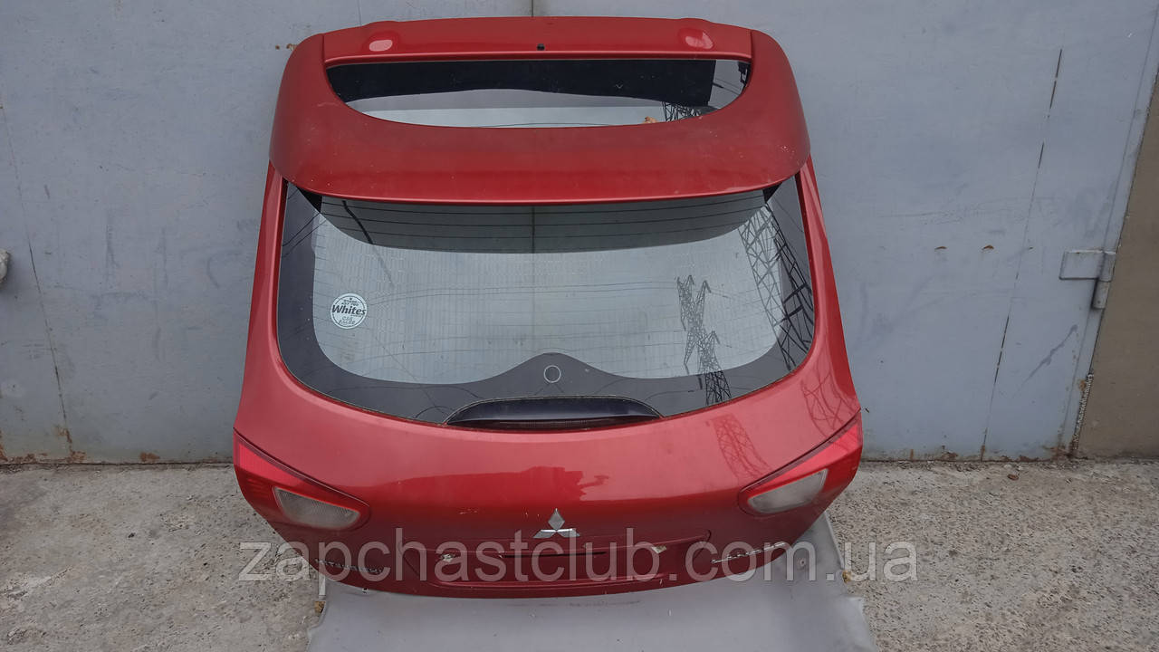Кришка багажника хетчбек у зборі зі склом та спойлером 5801A731 9920205 Lancer X Mitsubishi, фото 1