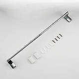 Тримач для рушників Frap F1801 з 2-ма накладками, 600 мм, білий/хром, фото 3