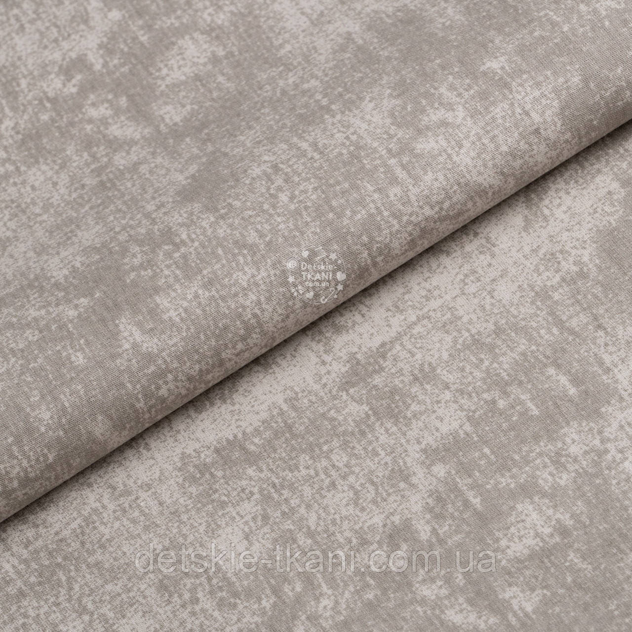 Ранфорс шириною 240 см "Мармур" сіро-бежевого кольору №4230, фото 1