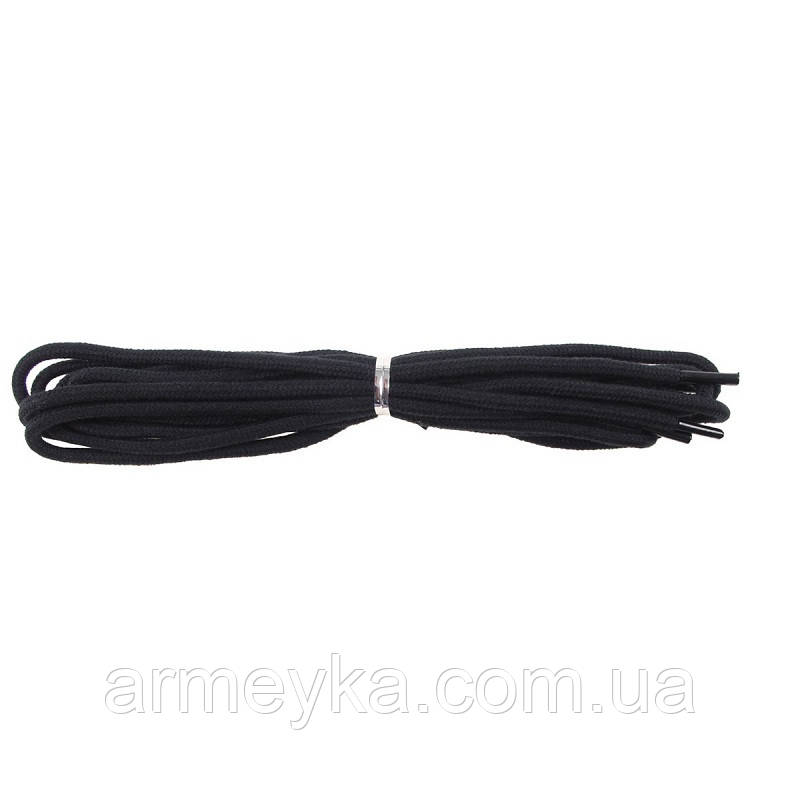 Шнурки, BW 160 cm., чорний, тканина, MFH Німеччина