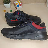 Дитячі шкіряні підліткові кросівки для хлопчика Golovin темно-синій розмір 34, фото 3