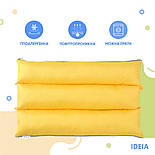 Подушка-трансформер для відпочинку ТМ IDEIA 40*60*10 см жовтий, фото 3
