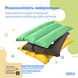 Подушка-трансформер для відпочинку ТМ IDEIA 40*60*10 см жовтий, фото 6