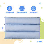 Подушка-трансформер для відпочинку ТМ IDEIA 40*60*10 см св.сірий, фото 3
