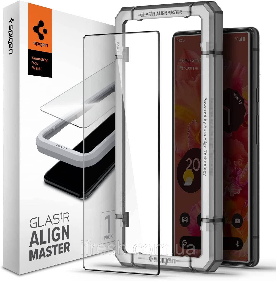 Захисне скло Spigen для Google Pixel 6 — Glas.tR (пошкоджене паковання) Full Cover (1 шт.) (AGL04165)