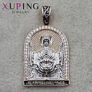Іконка фірми Xuping Jewelry золото образ Святий Рівноапостольна княгіна Ольга розмір 35х20 мм