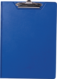 Кліпборд-папка, А4, PVC, темно-синій