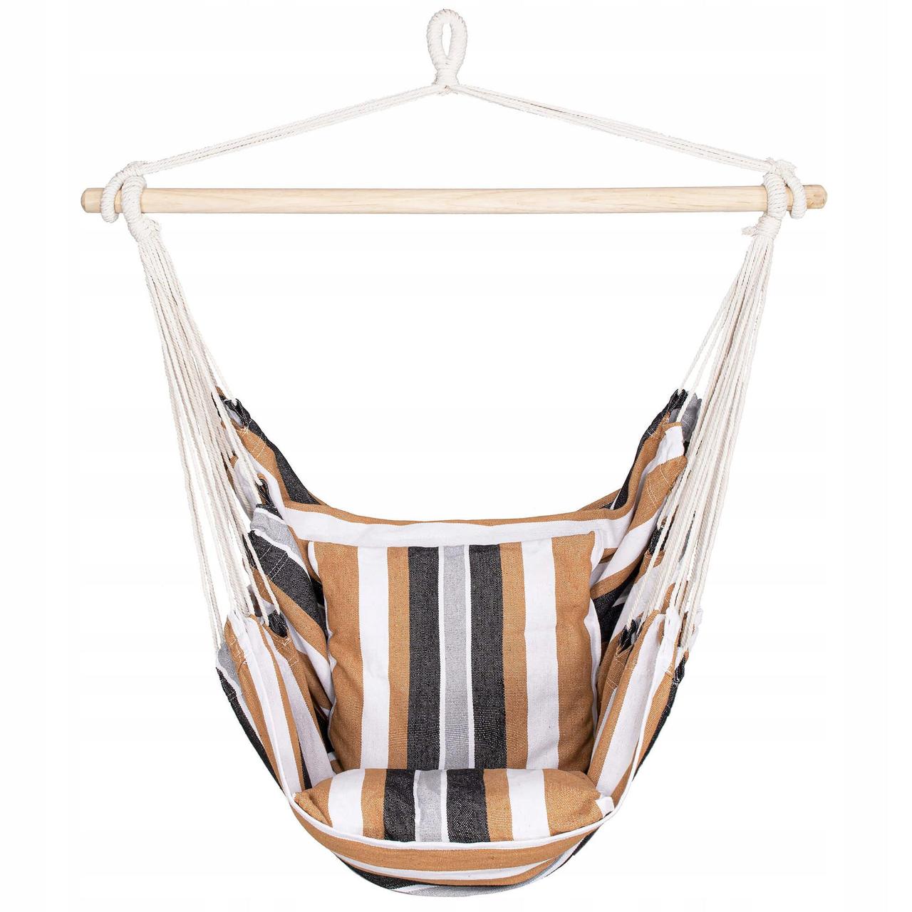 Кресло-гамак Сидячий (бразильский) с Подушками Springos 130 X 100 См ...