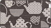 Ковер безворсовый на резиновой основе Karat Flex 19056/80 0.67x1.20 м прямоугольный черный серый