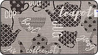 Ковер безворсовый на резиновой основе Karat Flex 19057/80 0.67x1.20 м прямоугольный серый черный