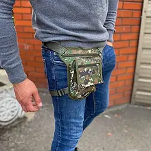 Чоловіча по стегнах тактична військова сумка-через піксель сумка на пояс на ногу на стегно