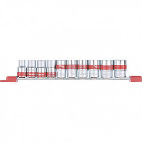Набір універсальних торцеві головок 1/2", Spline, CrV, 10 шт, 10-22 мм, MTX