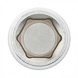 Головка торцеві, 18 мм, 6-гранна, CrV,під квадрат 1/2", хромована MTX MASTER, фото 2