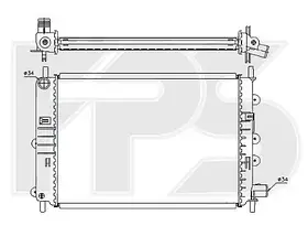 Радіатор охолодження Ford Escort AVL / Escort V (FPS) FP 28 A156
