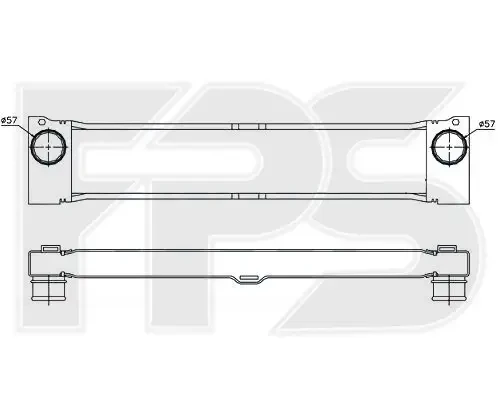 Интеркулер (кульок) Mercedes-Benz Vito (NRF) FP 46 T86