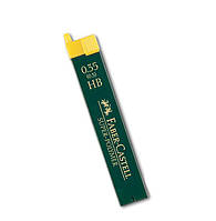 Грифель для механічного олівця Faber-Castell Super-Polymer НВ (0,3 / 0,35 мм), 12 штук в пеналі, 120300