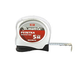 Рулетка Magnetic 5 м х 19 мм, магнітний зачіп, MTX