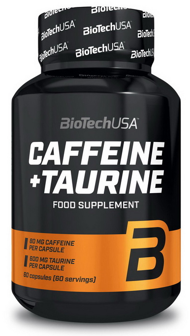 Енергетик BioTech Caffeine + Taurine 60 капсул