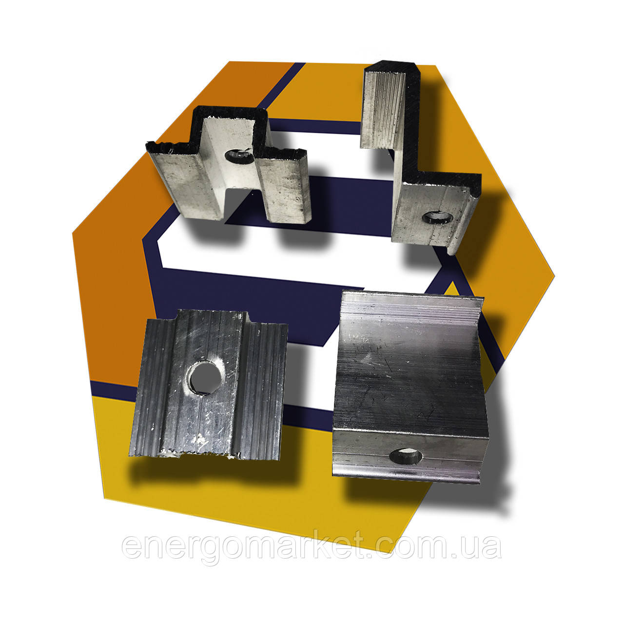 Алюмінієві прижими для сонячних панелей, фото 1