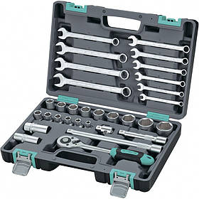 Набір інструмену 1/2", CrV, 31 предмет, пластиковий кейс, STELS
