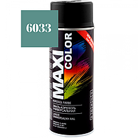 Краска аэрозольная MAXI COLOR RAL 6033 универсальная декоративная бирюза 400 мл