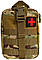 Аптечка армійська, підсумок зі скиданням, тактична поясна сумка з системою молле колір хакі Код 54-0007, фото 6
