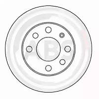 Тормозной диск перед. Astra/Corsa/Kadett/Nova (84-99), пр-во: ABS, код: 15751