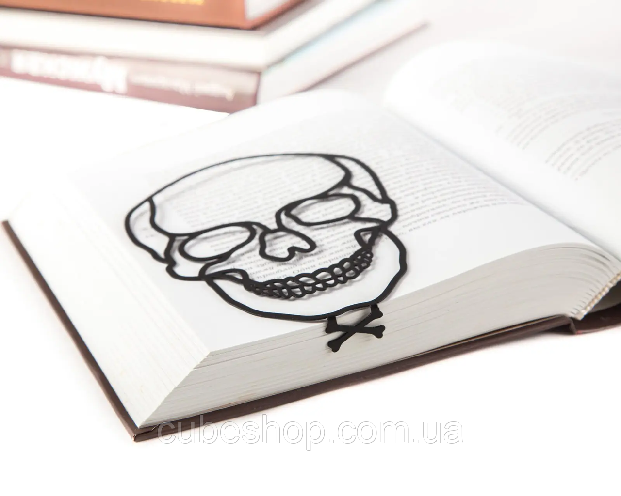 Закладка для книг "Череп" (чорний)