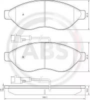 Тормозные колодки перед. Jumper/Ducato/Boxer 06- (1.1-1.5t), пр-во: ABS, код: 37577