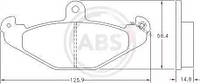 Гальмівні колодки зад. Laguna I 93-01 (brembo) (125,9x58,4x14,8), вир-во: ABS, код: 36788